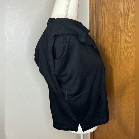 90 degrees by Reflex black fleece lined hooded zip up jacket L - Picture 3 of 9